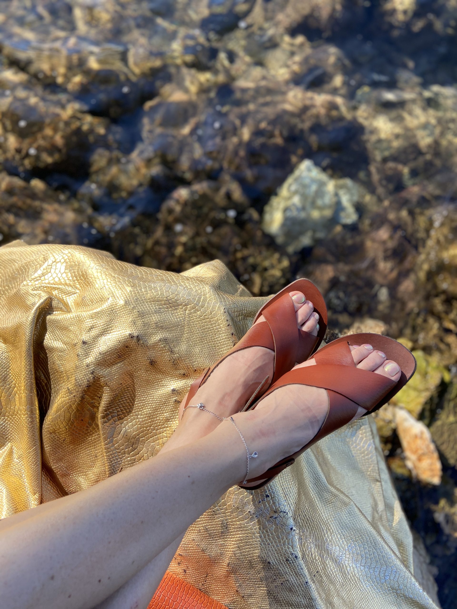 Ali Güven Gold - S Model Kadın Sandalet - Görsel 5